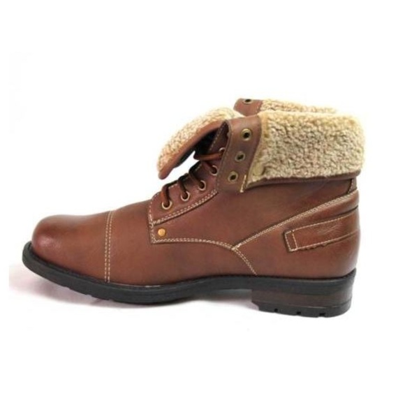 Polar Fox Men's Combat Style Desert Ankle Boots - Picture 4 of 8